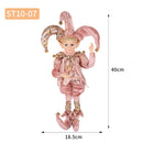 New Arrivals Christmas Decor Handmade New Year Decor Hanging Sitting Elf Plush Doll Christmas Tree Hanging Ornament Xmas Gift