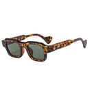 SO&EI Fashion Square Men Sunglasses Retro Rivets Women Yellow Blue Shades UV400 Sun Glasses