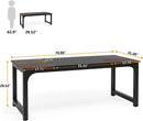 Tribesigns Modern Computer Desk Large Office Desk Computer Table Study Writing Desk Workstation for Home Office