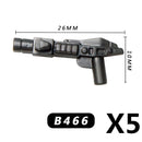 MOC Medieval Accessories Building Blocks Military Soldiers Shoulders Armor Blaster Helmets Weapons War Bricks Children Toys B038
