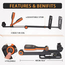 TX-630 Foldable Metal Detector Professional Gold Detector with Precise Positioning High Sensitivity Waterproof Search Coil Finde