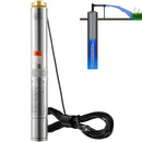 SucceBuy Deep Well Submersible Pump 370W/750W/1100W/1500W/2200W 230V 50Hz Stainless Steel Water Pumps for Industrial Irrigation