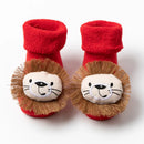 Kids Christmas Socks Children's Socks Girls Boys Non-slip Print Cotton Toddler Baby Socks Newborns Infant Short Socks Clothing