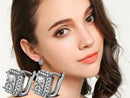2020方形925银针耳钉女款大水晶耳环新款礼物批发Brincos Boucle D'oreille Femme
