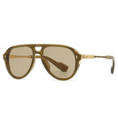 SHAUNA Retro Double Bridges Pilot Men Sunglasses Fashion Brand Designer Shades UV400 Trending Rivets Women Luxury Sun Glasses