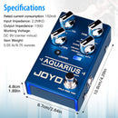 JOYO R-07 AQUARIUS Delay Pedal Multi-mode 8 Digital Delay Effects 5 Minutes Recording Time Looper Function Delay Guitar Pedal