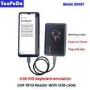 Yanpodo UHF RFID Reader | 860-960MHz OTG HID USB Keyboard Emulation