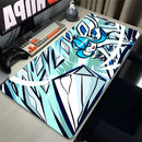 Mouse Pad Anime P-pokemon Glaceon PC Gamer Cabinet Mousepad Kawaii Eevee Keyboard Rug Laptop Accessories Gaming Desk Mat