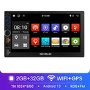 7英寸车载收音机 2 Din Android 13 Carplay Android Auto 通用汽车多媒体播放器 汽车收音机高清触摸屏调频蓝牙