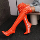 Autumn and Winter New Style Fashion High-heeled Women's Long Boots Sharp Toe Sexy Party Over The Knee Boots High 12cm Size 35-48