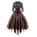 The Corsetry Hour | Lace-Up Steampunk Corset Dress in A-Line Silhouette