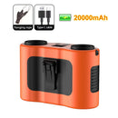 Outdoor Portable Waist Fan 20000mAh Rechargeable Portable Hanging Neck Fan Outdoor Travel Sports Waist Clip Fan with Power Bank