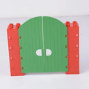 Big Size Building Block Pillar Farm Fence Guardrail Ceramic Tile Construction Assemble Bricks Compatible Large Size Duploes Toys