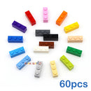 60颗DIY积木 加厚人仔积木 1x3点 教育益智 兼容3622塑料儿童玩具