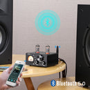 AIYIMA T9 HiFi Bluetooth 5.0 Vacuum Tube Amplifier USB DAC Stereo Amplificador COAX OPT Home Audio Power Amplifier VU Meter 100W