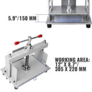 VEVOR Manual Paper Press Machine 12x8.6 inch for A4 Papers 10cm Thickness Steel Frame Paper Press Machine Papermaking Book Press