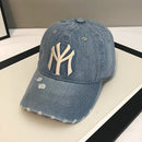 The Indigo Daybreak | Embroidered Washed Denim Baseball Cap