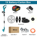 Gisam 10Inch Brushless Electric Lawn Mower 36000RPM Grass Trimmer Length Adjustable Garden Power Tool For Makita 18V Battery Pin