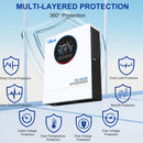 Helios Vector Pro | Pure Sine Wave Hybrid Solar Inverter (3.6KW–6.5KW MPPT)