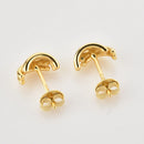ANDYWEN 100% 925 Sterling Silver Gold Three Screw Piercing CZ Clips New 2022 Pendientes Women Wedding Fine Jewelry