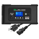 HTRC 12V/35A 24V/18A Car Battery Charger for Auto Moto Truck Motorcycle AGM Lead Acid PB GEL LCD Display Smart Charging