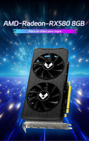 MOUGOL AMD Radeon Series Graphics Cards RX580 RX5500XT RX5700 8GB RX65000XT 4GB Gaming placa de vídeo For Desktop Computers