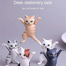 5 PCs Dancing Cat Figure Decoration Animation Cat Model Fashion Toy Enchanting Cat Capsule Toy Doll Cake Decoration