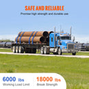 VEVOR 30/40ft Winch Truck Straps with Flat Hook Flatbed Tie Downs Cargo Control for Trailers Towing Farms Rescues Tree Saver