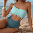 Serpent Aura Cut-Out One-Piece Swimsuit