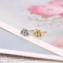 Geometry 925 Sterling Silver Needle Exquisite Heart/bee/Star studs Earrings for Women Wedding High Luxury Jewelry cute studs
