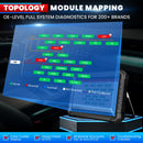 LAUNCH X431 PRO3S+ ELITE Advanced Programming TOOL J2534 CAN FD DOIP Online Coding All System car Diagnostic Tool Topology Map