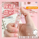 6Pcs 0.5/0.7mm Mechanical Pencils Kawaii Cute Automatic Pencils with Erasers Students Stationery Writing School Office Supplies