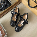 Spring And Autumn Women's Satin Low Heels Korean Style Pearl Chain Party And Work Wear Mary Jane Flats Ladies' Casual Boat Shoes