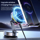 Cooling Magnetic Car Wireless Charger Car Phone Holder Mount Fast Charging for iPhone 15 14 13 Pro Suction Cup Vacuum Foldable