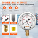 SucceBuy Hydraulic Pressure Test Kit Excavator Hydraulic Test Gauge Set with Carrying Case for Excavator Tractors Machinery