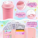 Little Girls Play Purse Princess Gifts 32 Pcs Toddler Purse Cell Phone/Makeup/Keys Kids Pretend Play Purse Girls Birthday Gifts