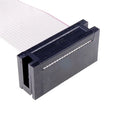IDC型卡边连接器插槽 2.54毫米间距 10 14 16 20 24 26 30 34 40 50 60 64针PCB插座 带20厘米扁平电缆 1.27毫米
