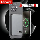 Lenovo PD22.5W Super Fast Charging Magsafe Power Bank 50000mAh Magnetic Wireless External Battery for Multiple Smart Phones