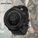 NORTH EDGE APACHE 男士智能手表，高度计气压计指南针军用智能手表，支持游泳跑步，50米防水