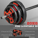 Sportnow Dumbbell Weight Bar Set 1.25 kg 2.5 kg 5 kg for Fitness