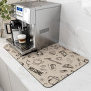 The Barista Base | Water-Absorbent Coffee Machine Mat & Dish Drying Pad