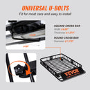 SucceBuy Roof Rack Cargo Basket 46"x36"x4.5"/51"x36"x5" Rooftop Cargo Carrier Heavy-Duty 200 LBS Capacity for SUV Truck Vehicle