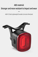 ROCKBROS Bike Light Smart Bicycle Rear Light Auto Brake Sensing IPX6 Waterproof Cycling Tail Lamp LED Type-C Charging Safety Bike Taillight
