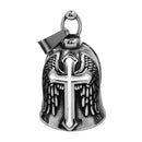Eagle Biker Cross Jesus Bell Pendant Stainless Steel Norse Viking Warrior Spartacus Helmet Rose Lady Rider Saint Mary Jewelry