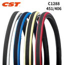 CST自行车轮胎C1288 406 20英寸 20*1.35钢丝胎 451 20x1 1/8 60TPI 小轮径折叠自行车外胎