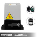 SucceBuy Automatic Sliding Gate Opener 1300LBS Electric Garage Door Opener 2 Keys With Racks Operator for  Hotel Factory School