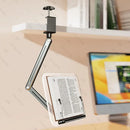 Acrylic Book Stand Ergonomic Foldable Book Support 360° Rotating Collapsible Desktop Riser Stand for Recipe Sheet Music Tablet
