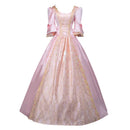 Palace Princess Queen Elegant Ball Party Formal Maxi Dress Medieval Lace Square Neck Medieval Renaissance Victorian Vestidos