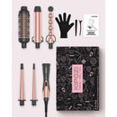 5 In 1 Curling Iron Wand Set, Instant Heating, With 4 Ceramic Barrels And 1 Curling Iron Brush
