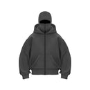 Trendy Double Hat Hoodies Unique Design Balaclava Hooded Sweatshirt Women Men Autumn Winter Warm Unisex Loose Y2K Zipper Hoodie
